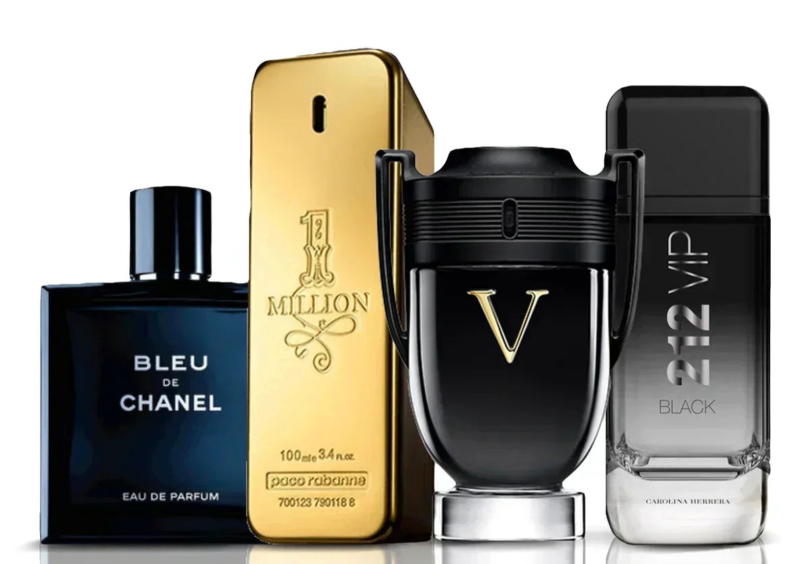 Set de 4 parfumuri | Invictus Victory + One Million + Bleu de Chanel + 212 Vip Black