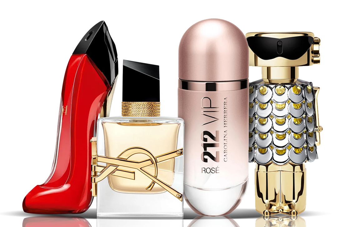 Set de 4 parfumuri | Very Good Girl + Libre + 212 VIP Rose + Fame 100ML