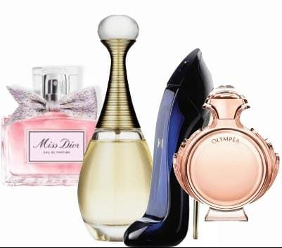 Set de 4 parfumuri | Miss Dior + J'adore + Good Girl + Olympéa – 100 ml